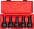 3/4 Inch Drive Impact Hex Driver Set, 5-Piece, Metric, 14mm-24mm, Cr-Mo Steel Q181