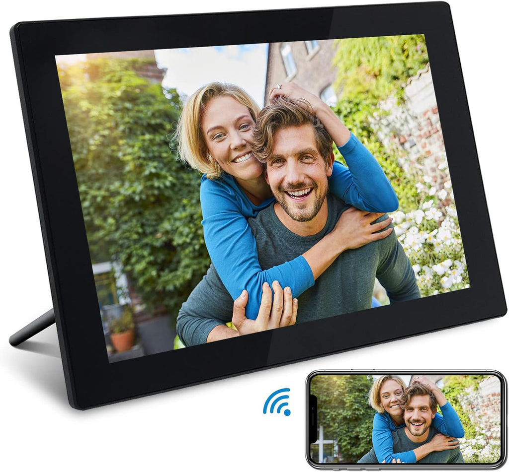 Smart Digital Photo Frame WiFi 10.1 Inch FHD IPS Touch Screen 16GB Storage W9849