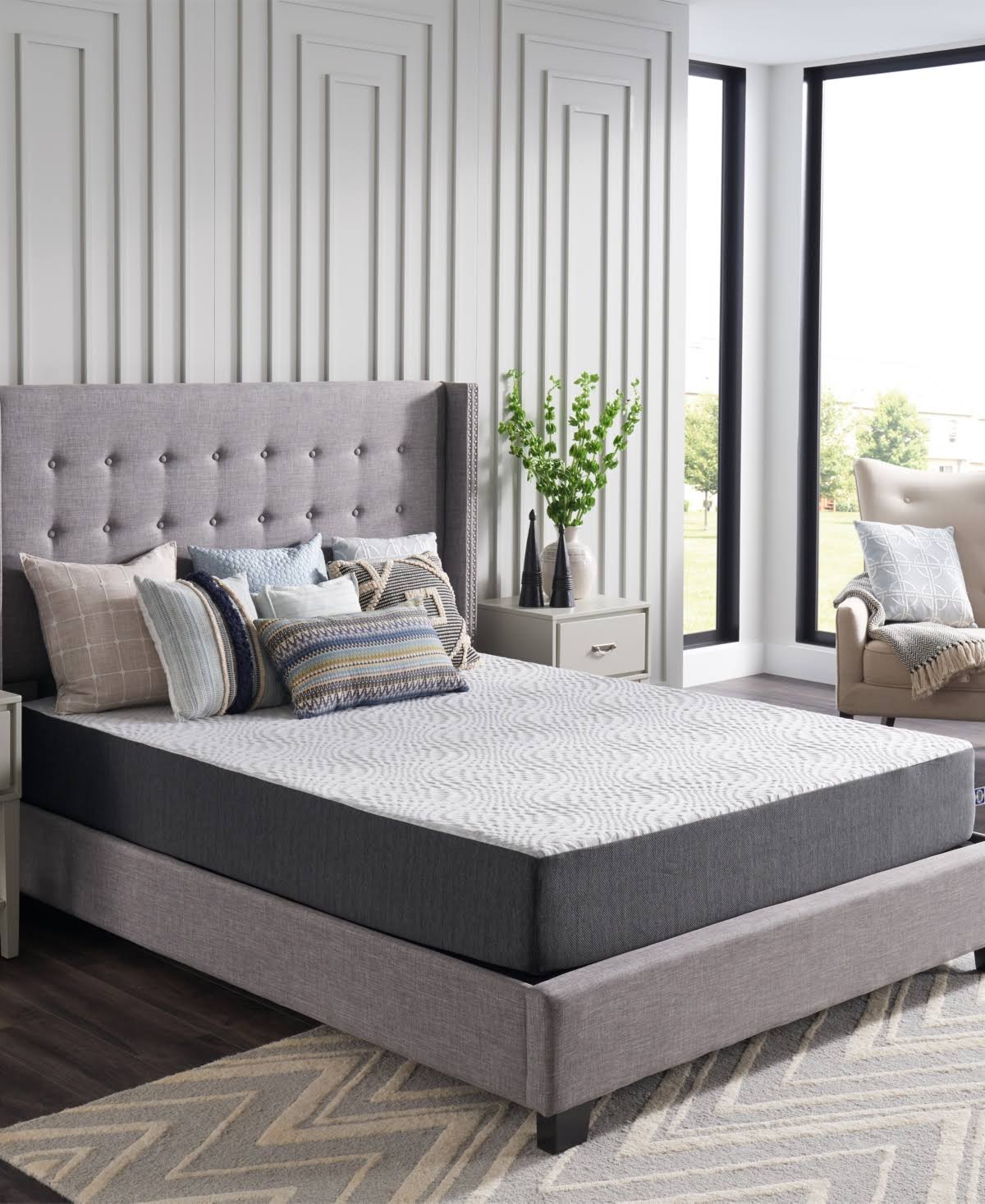 10 in. Full Medium Memory Foam Mattress O7701