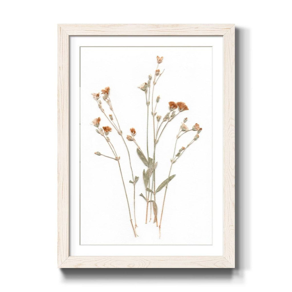 White Framed Print U735