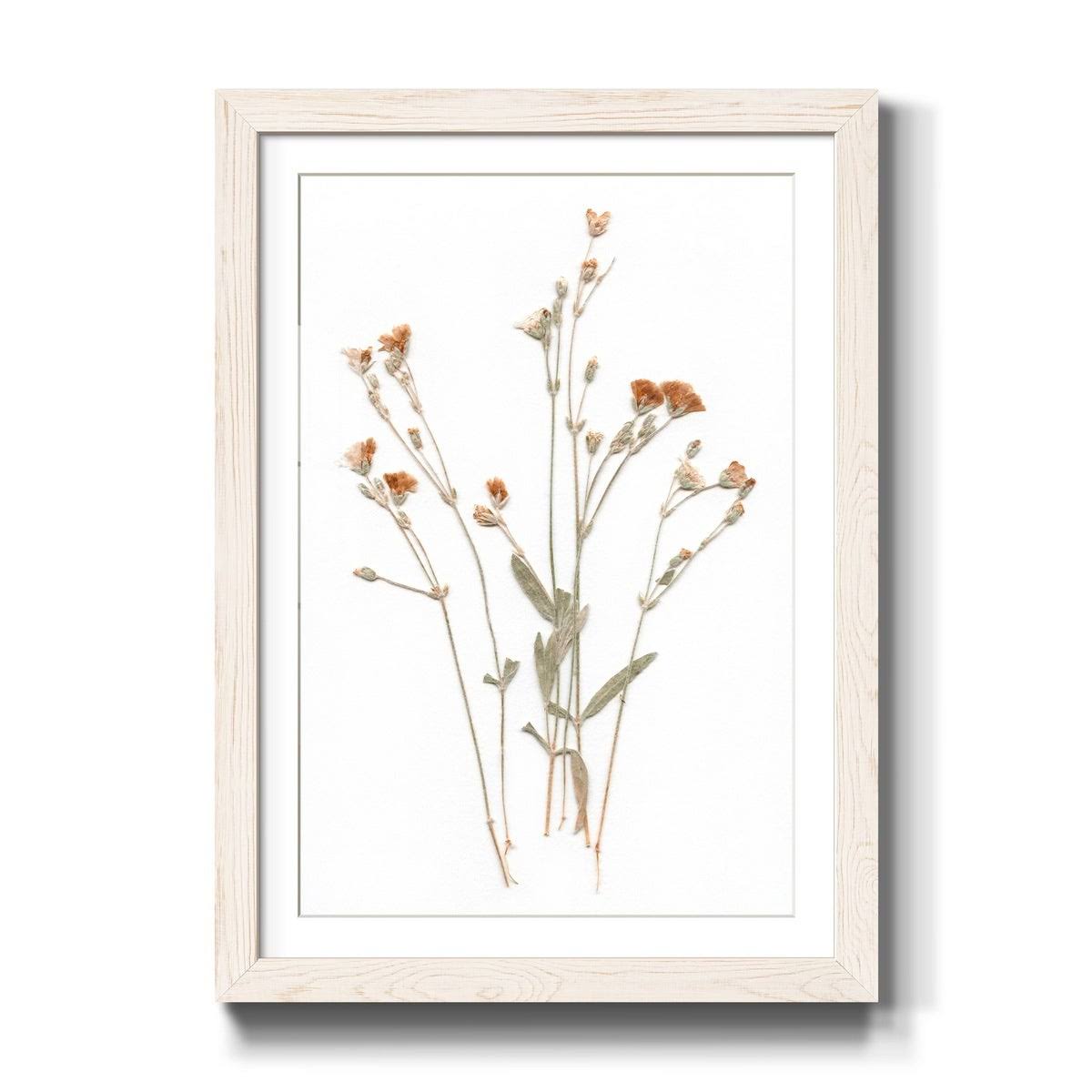 White Framed Print U735