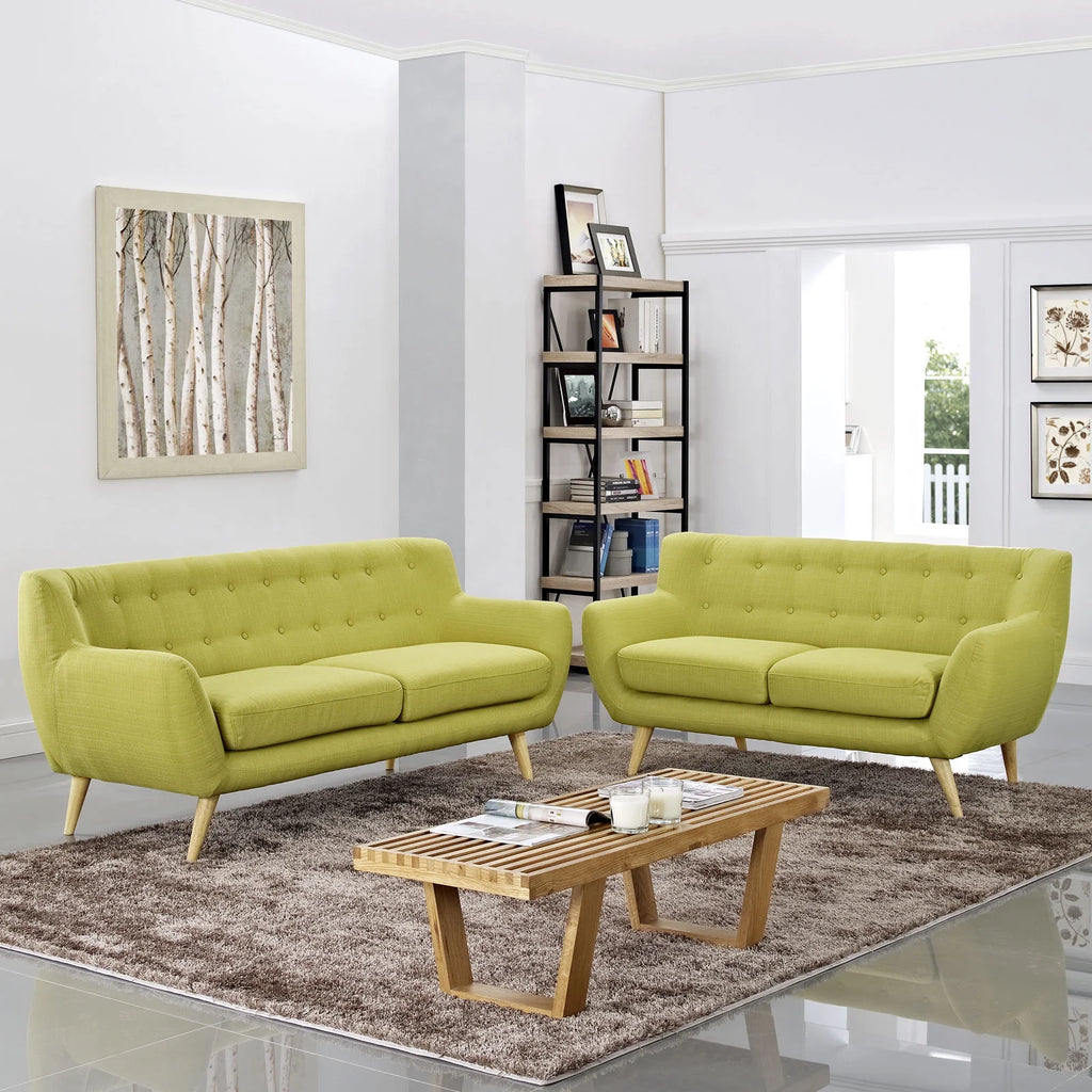 Green Fabric Two PCS Living Room Set S59870
