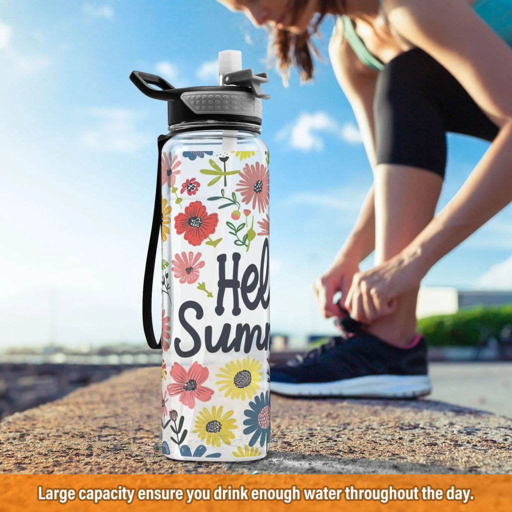 32oz Leakproof Tritan Sports Water Bottle with Straw L7039