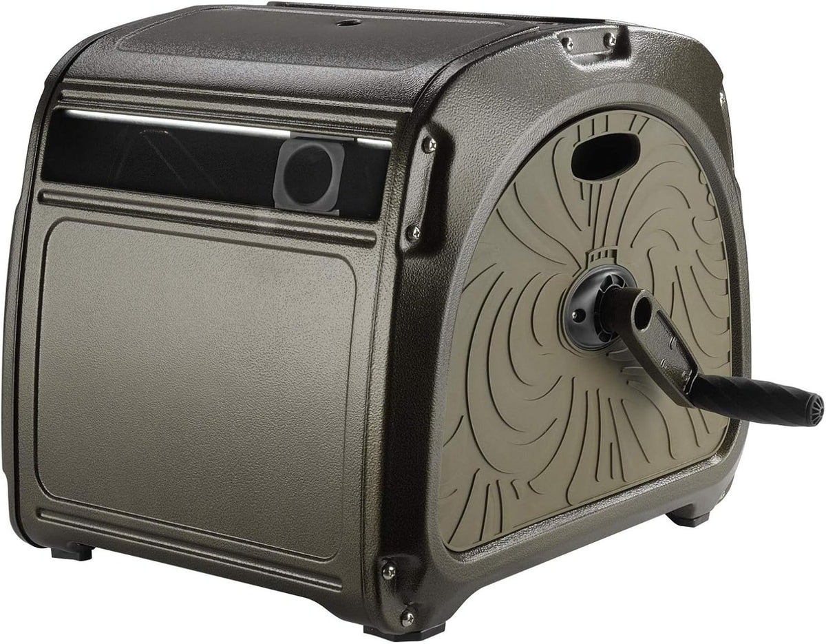Metal Hose Reel Box with Crank Handle, 150ft Capacity J90634