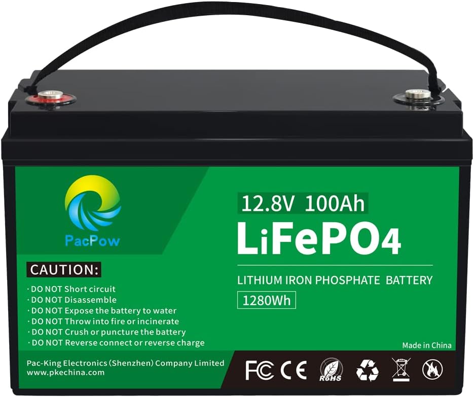 12V 100Ah LiFePO4 Deep Cycle Rechargeable Lithium Battery V773