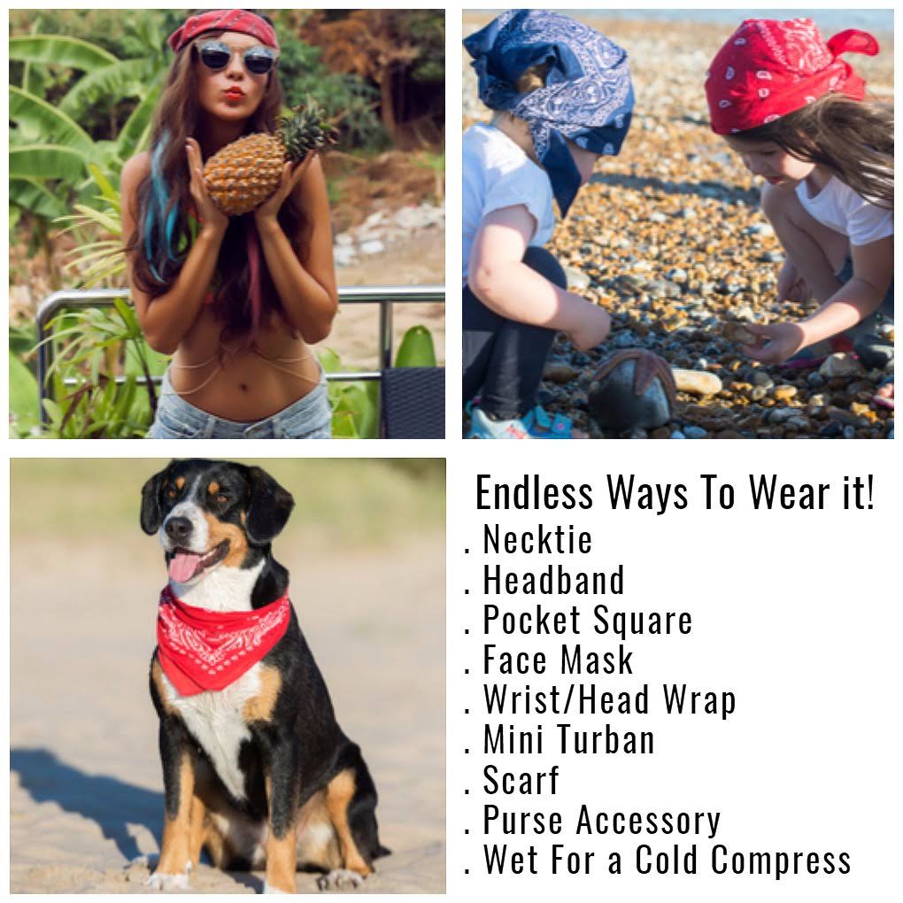 Orange 100% Polyester Bandanas - 72 Pack D4978
