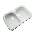 Ice Grey Undermount Acrylic Double Bowl Kitchen Sink D453