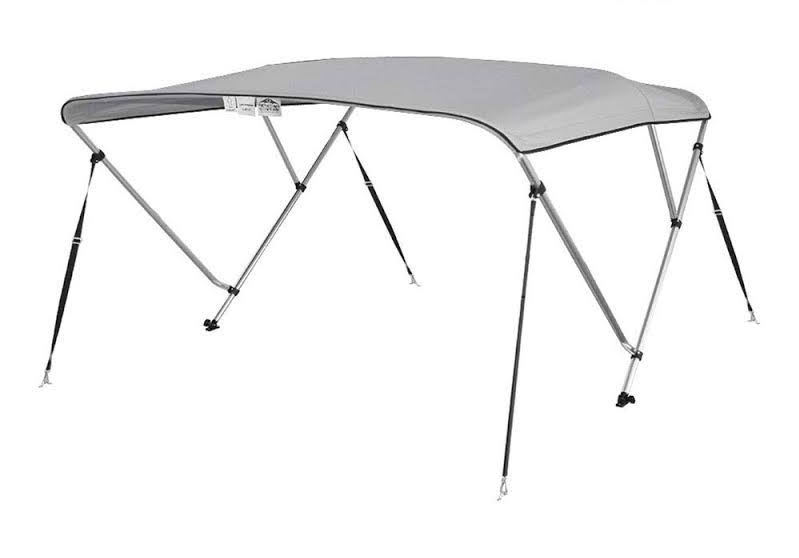 36 H x 79-84 W 6& Long 3 Bow Gray Boat Cover Z1024