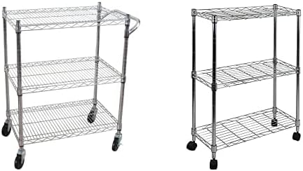 Chrome 3-Tier Heavy Duty Utility Cart X8191