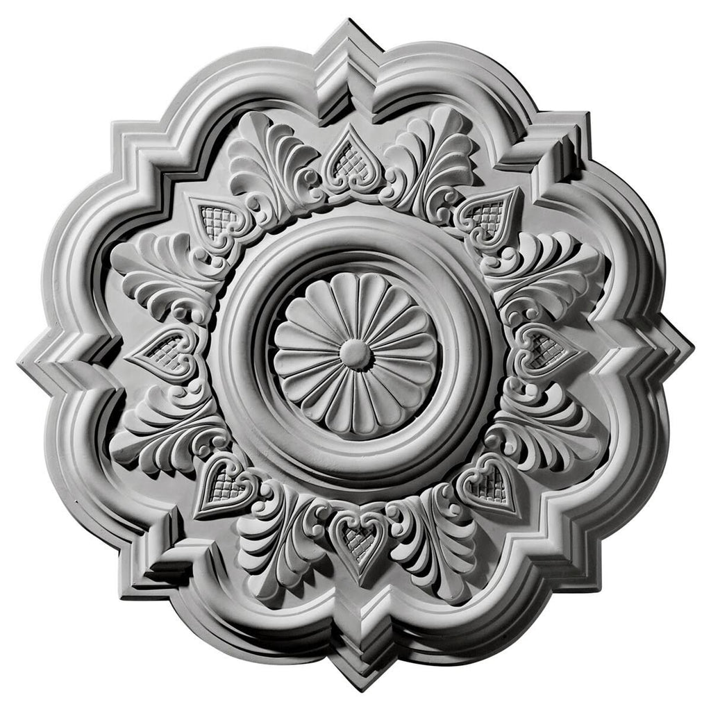 Hand-Painted Hickory Ceiling Medallion Q29223