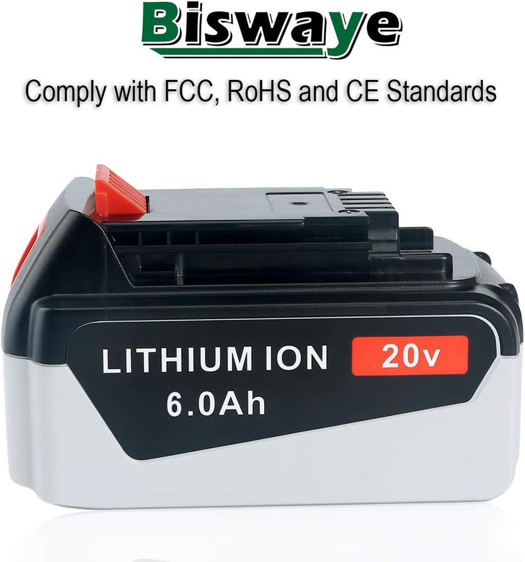 2Pack 20V MAX 6.0Ah Lithium Battery W7254