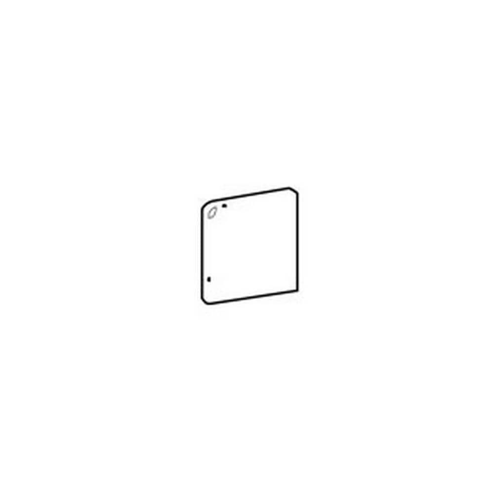 White Ceramic Bullnose Corner Tile (2-in x 2-in) I239071