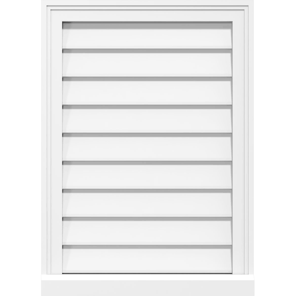 PVC Gable Vent with Brickmould A435