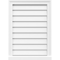 PVC Gable Vent with Brickmould A435