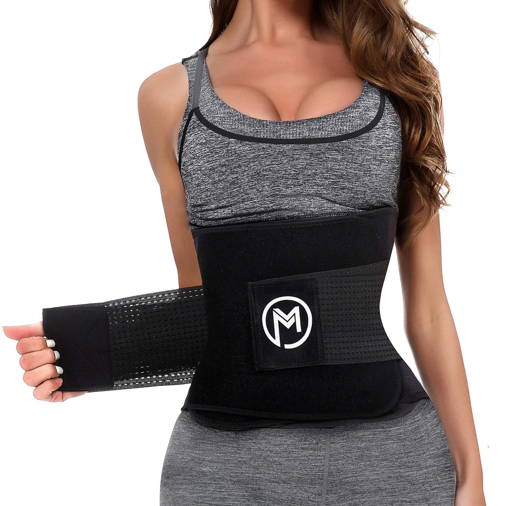 Black Neoprene Waist Trimmer Belt Z320