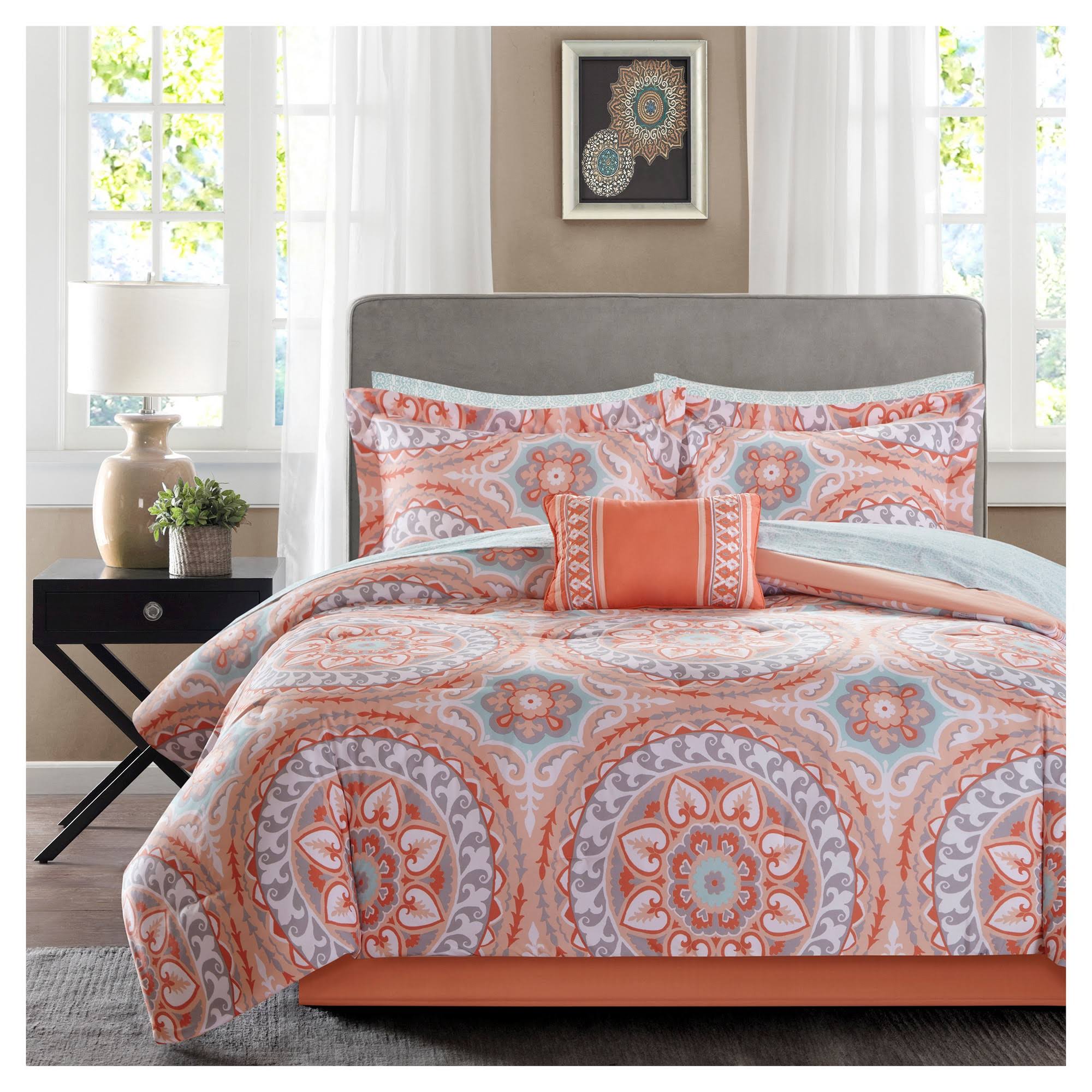 Coral Cal King Comforter Set G954699