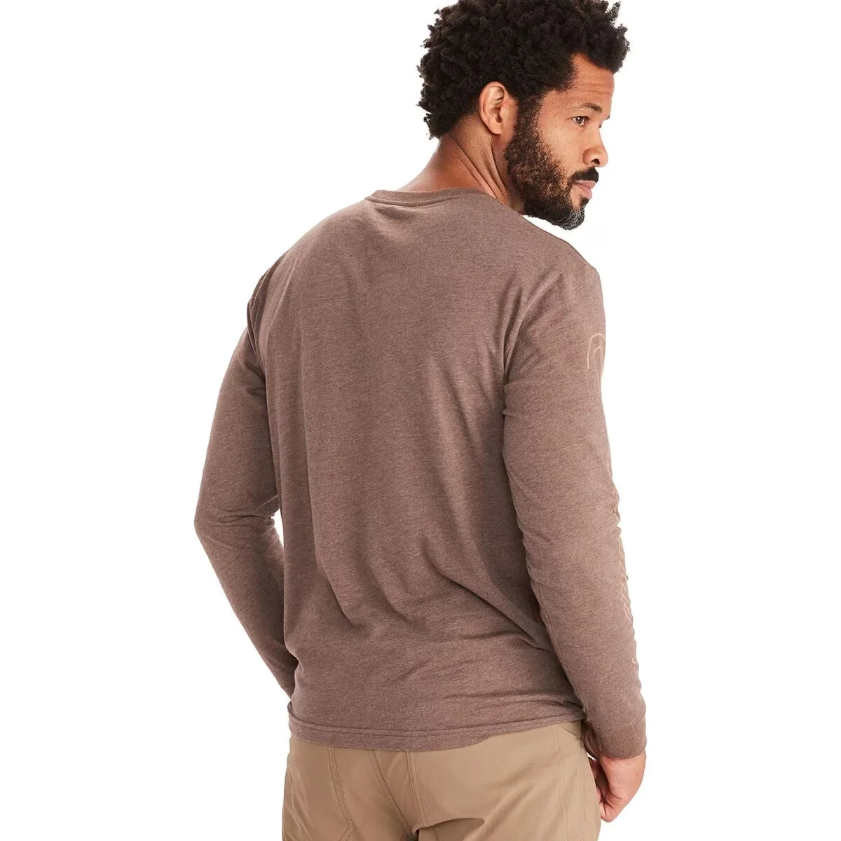 Brown Heather Long-Sleeve T-Shirt B9883