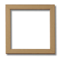 Light Ochre Beveled Edge Wood Frame F9124