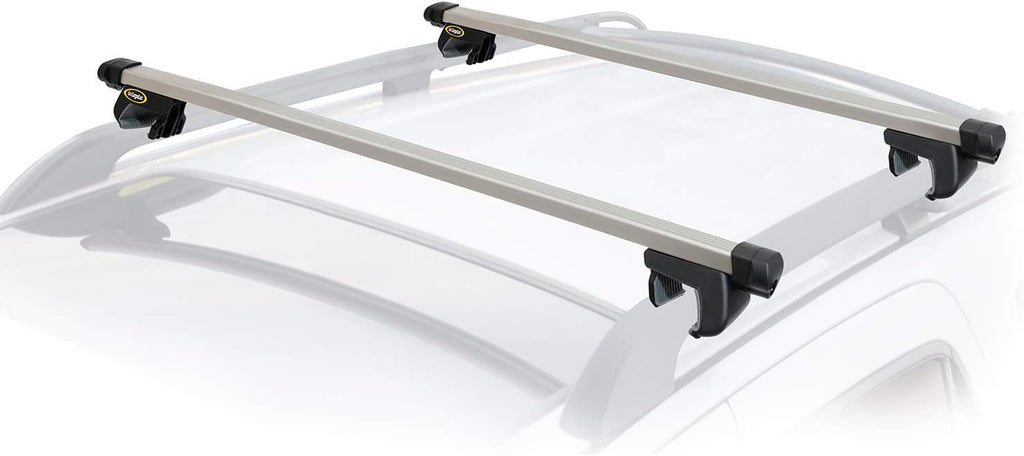 2-Piece 52 Aluminum Roof Top Cross Bar Set with Keyed Locking Mechanism V63760