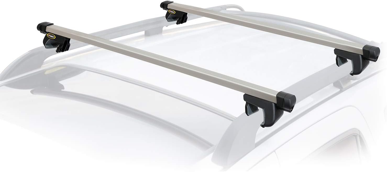 2-Piece 52 Aluminum Roof Top Cross Bar Set with Keyed Locking Mechanism V63760