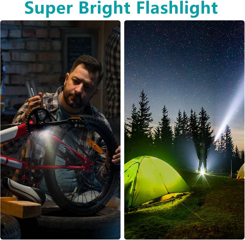 Rechargeable Tactical Flashlight with 5200mAh Battery O721383