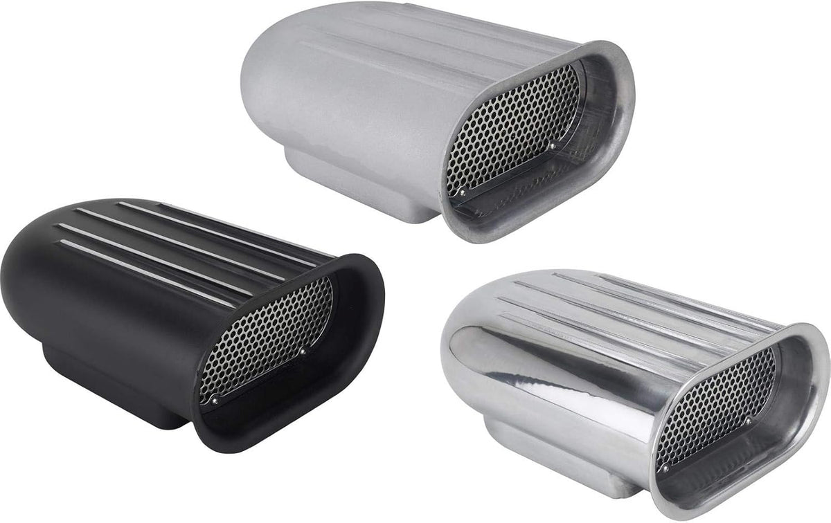 Finned Aluminum Single Quad Carb Air Scoop A405550