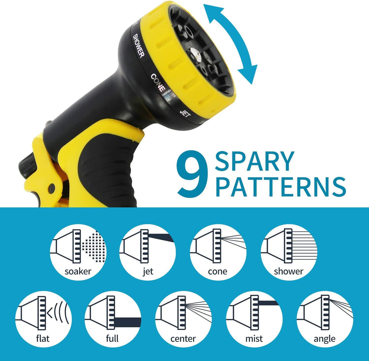 100ft Expandable Flexible Garden Water Hose Set with Brass Connectors Spray Nozzle Pack of 2 X880