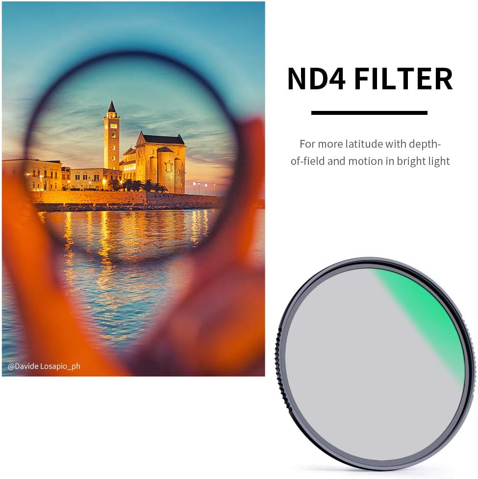 67mm Fixed ND Lens Filter Kit with 28 Layers Multi-Coated HD Optical Glass and 4-Filter Pouch I373