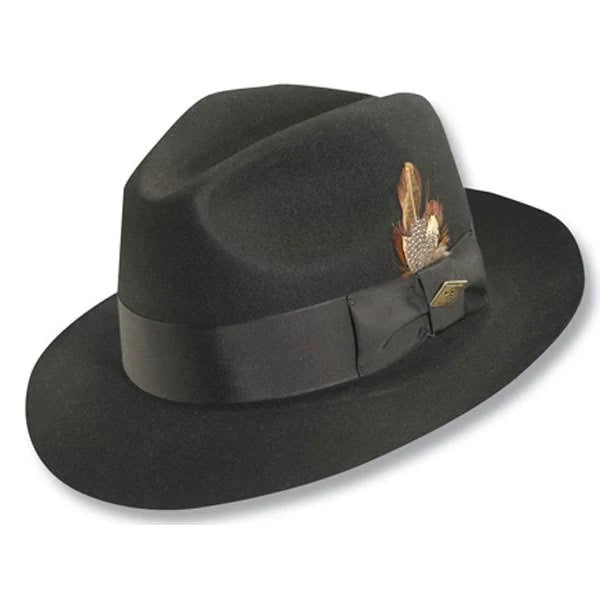 Navy Wool Fedora Hat H96601