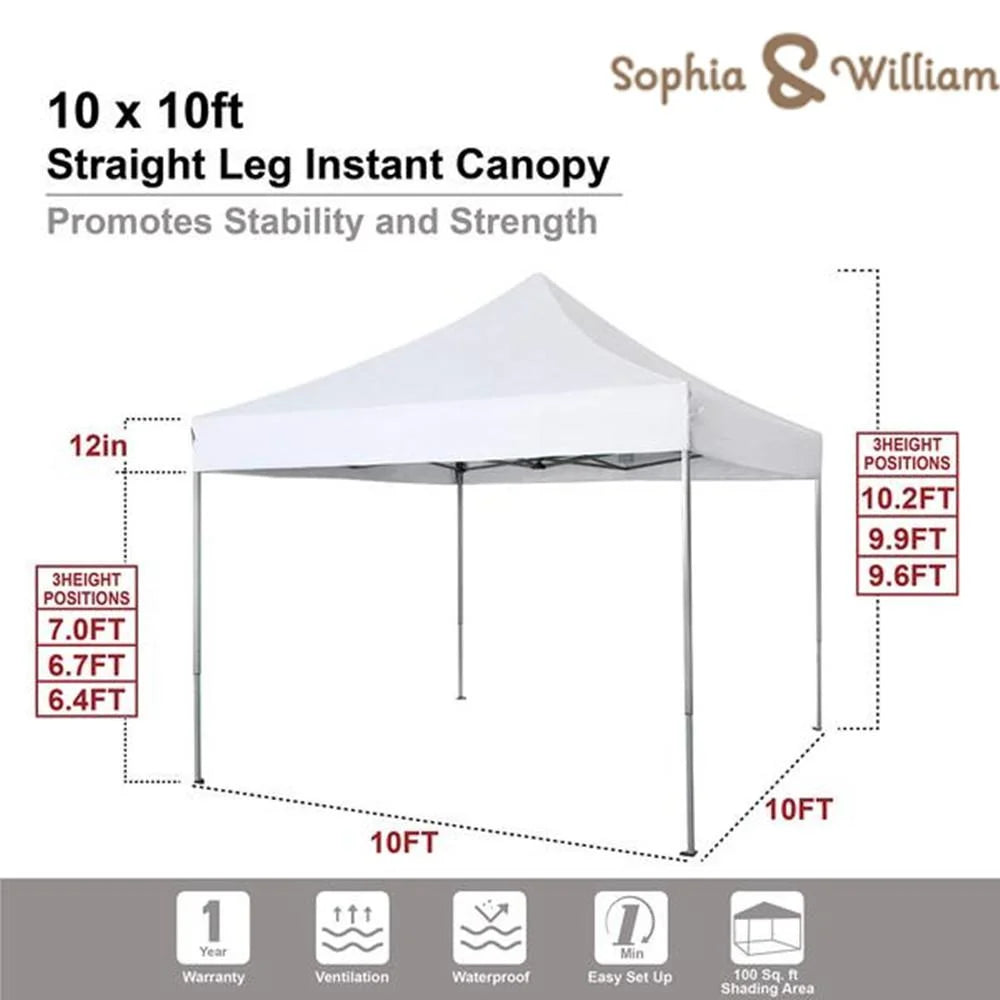 10' x 10' Pop Up Canopy Tent D341819