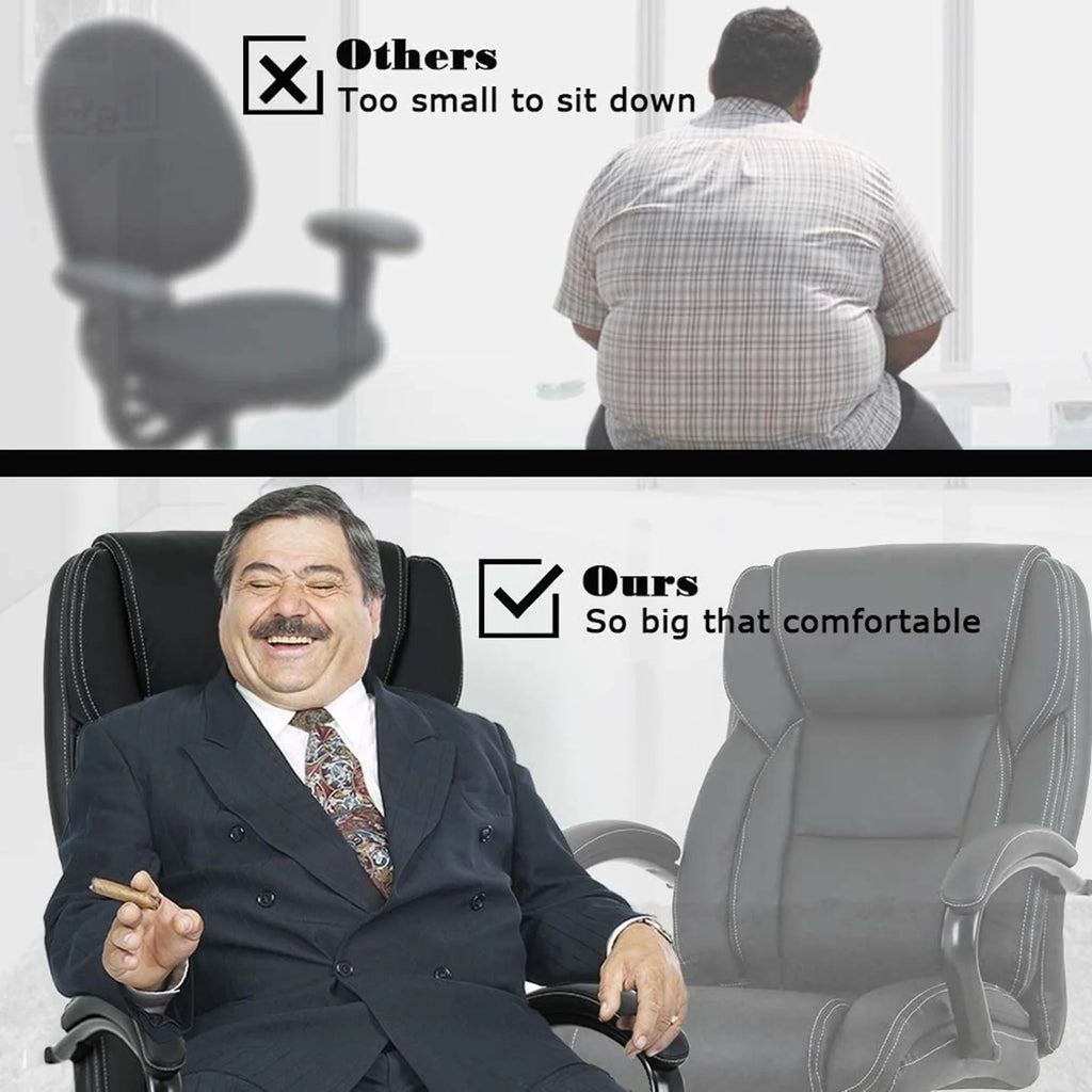 Black High Back PU Leather Executive Office Chair E740432