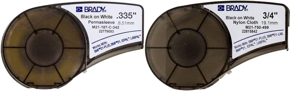 Black on Yellow Heat Shrink Tubing, .335" Width, 7' Length, Pack of 2 Z751