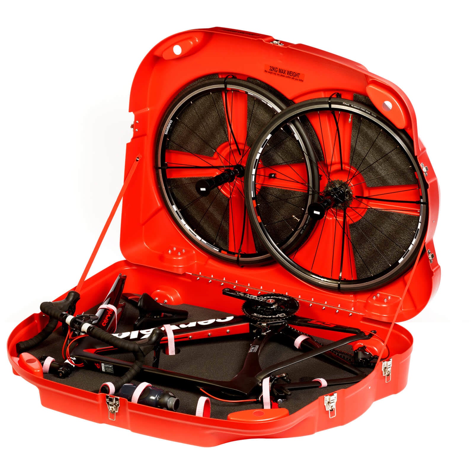 Red Hard Bike Travel Case Z338