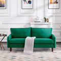 Green Upholstered Loveseat Sofa C840