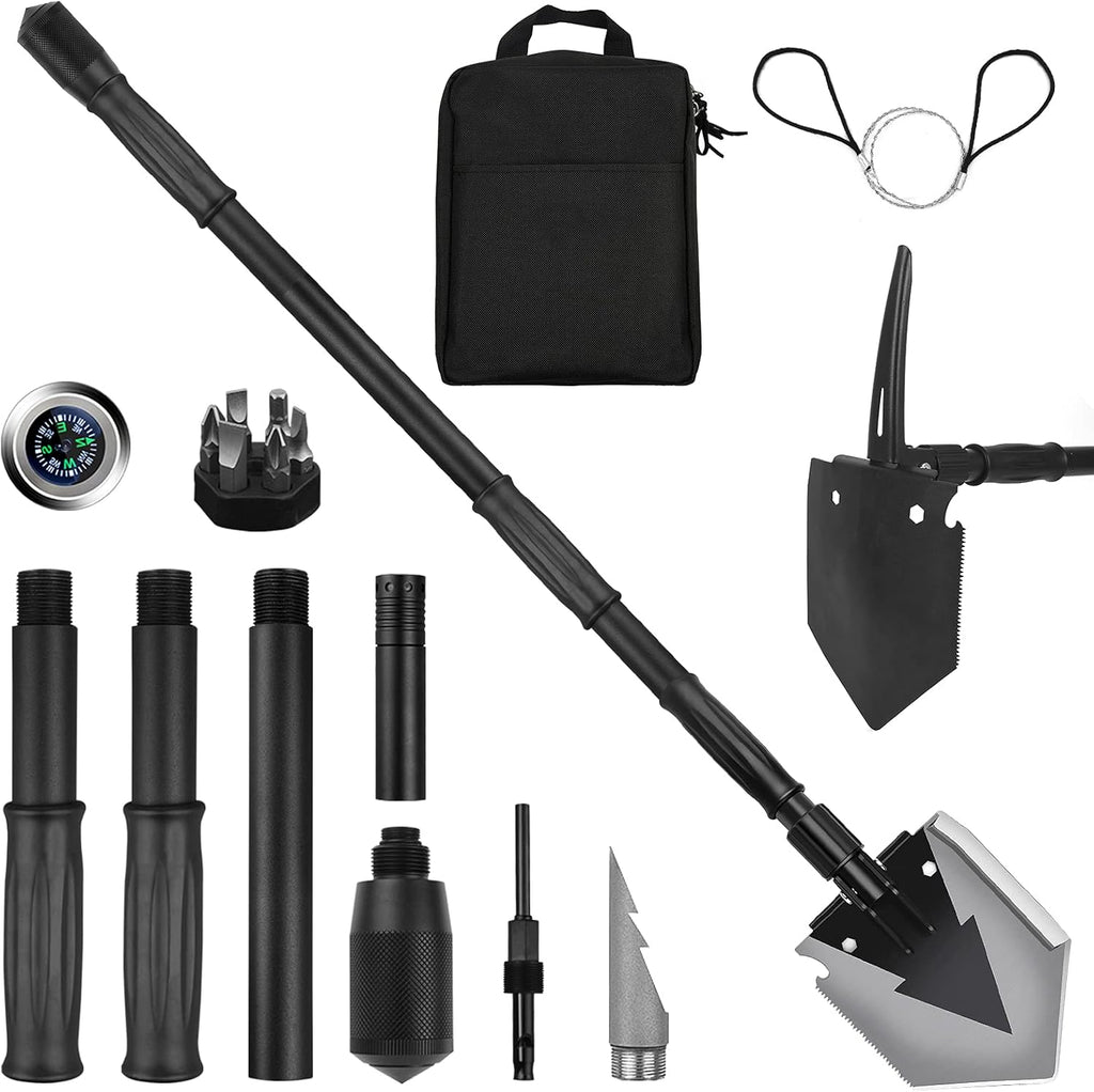 Camping Shovel 38 inch Folding Shovel with Pickaxe T963165