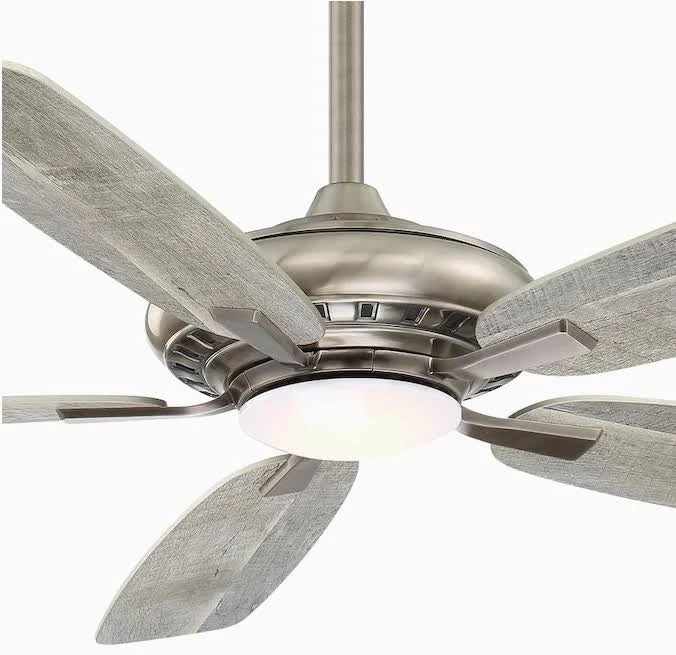 52x22 Pewter LED Indoor 5-Blade Fan with Remote P282012