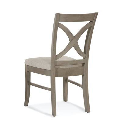 Light Blue Performance Fabric Cross Back Side Chair X223