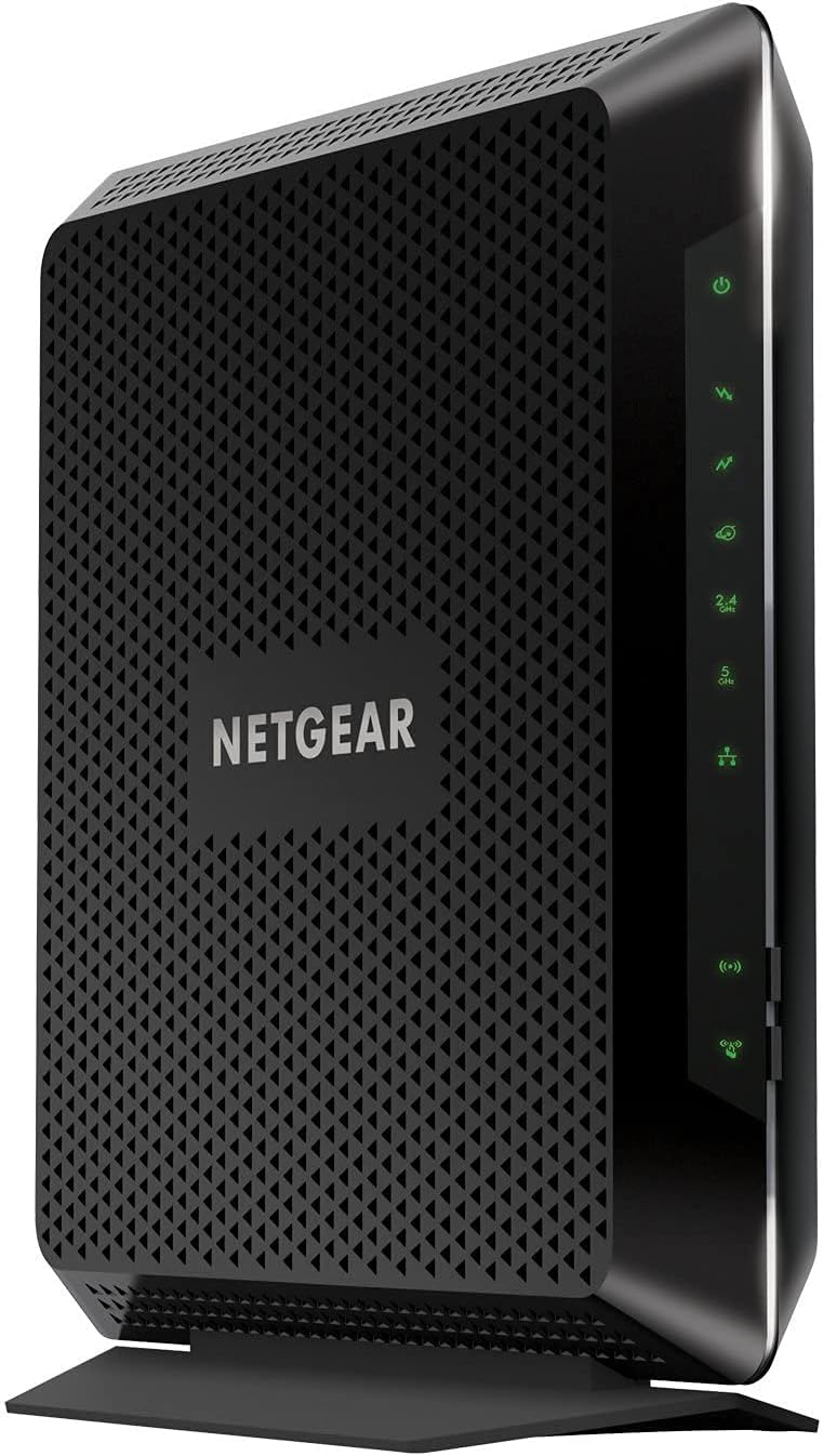 Black Cable Modem WiFi Router Combo R2454