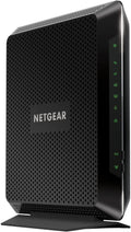 Black Cable Modem WiFi Router Combo R2454