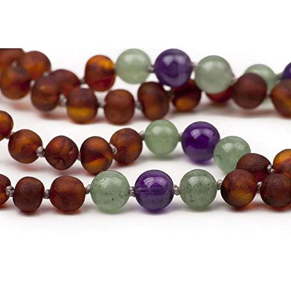 Baltic Amber Necklace, Polished Handmade, Raw Cognac, 12-12.5 Inches R8630