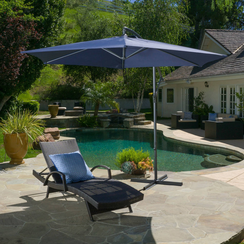 Navy Blue Cantilever Umbrella M96054