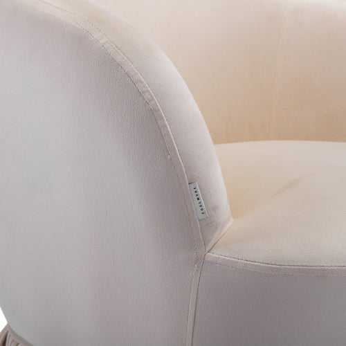 Swivel Velvet Upholstered Accent Armchair K58114
