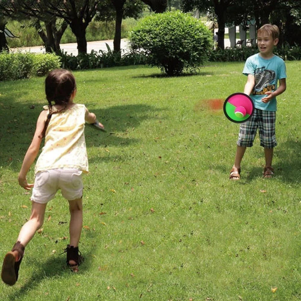 Toss and Catch Ball Game with Disc Paddles I569