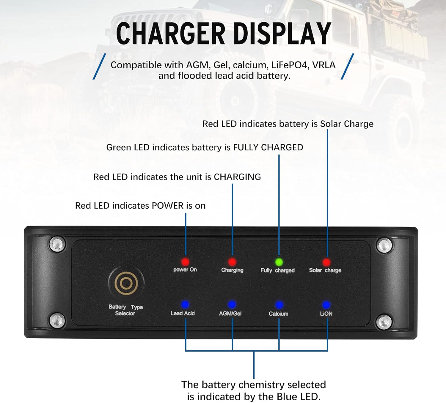 40A DC to DC On-Board Battery Charger Dual Input, Pack of 2 P9648