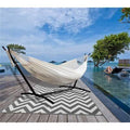Natural 2 Person Double Hammock with Steel Stand and Carrying Case F54328