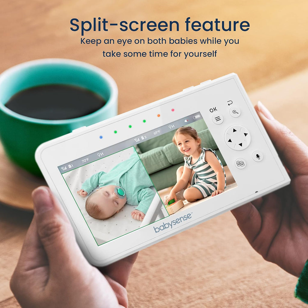 4.3 Split Screen Video Baby Monitor with Two Cameras F8651