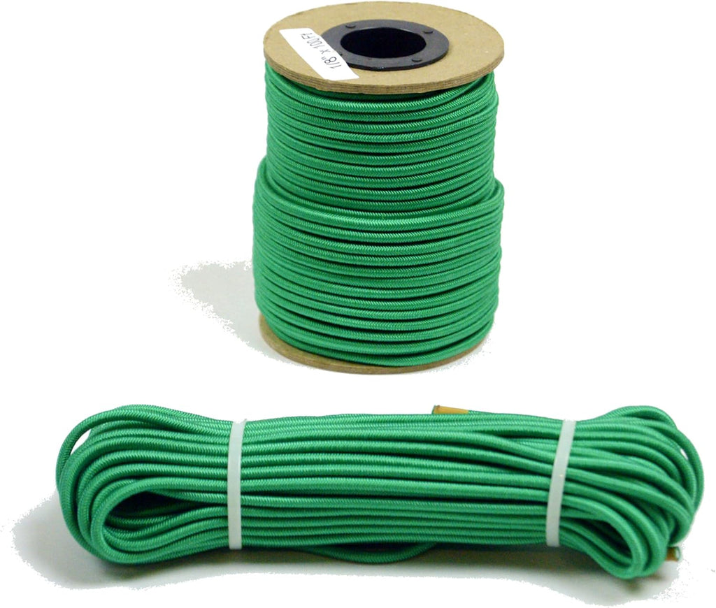 1/8inch X 500' Green Polyester Bungee Cord, Pack of 2 Z53789
