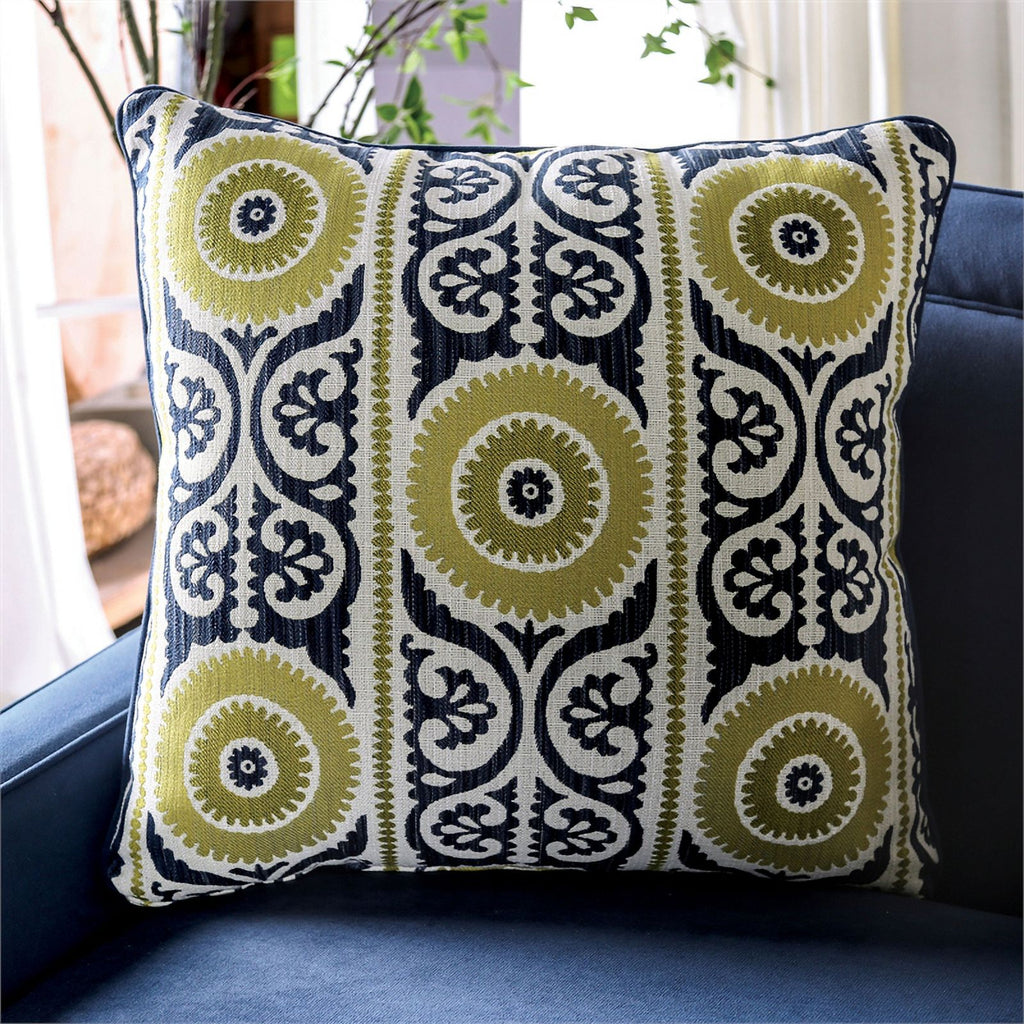 Navy Fabric Upholstered 2-Piece Sofa Set M33737