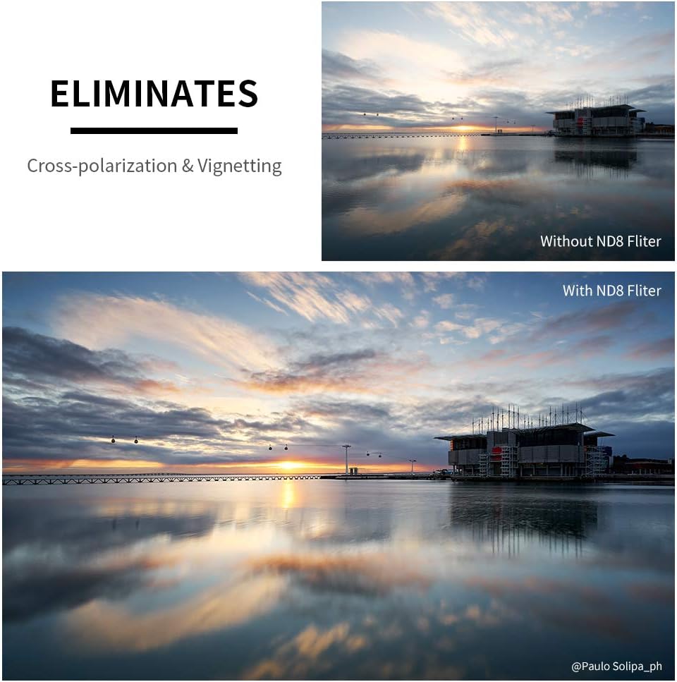 67mm Fixed ND Lens Filter Kit with 28 Layers Multi-Coated HD Optical Glass and 4-Filter Pouch I373