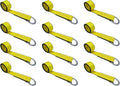 2 in x 10’ Red O-Ring Trailer Tie Down Lasso Strap, 10 Pack E84072